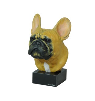 Buldog francuski ręcznie pomalowana statuetka Art-Dog